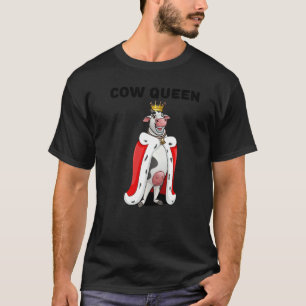 Camiseta Meninas Rainha da Vaca Fazendeira de Vaca Feminina
