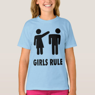 Camiseta MENINAS REGEM MENINAS engraçadas T-shirts