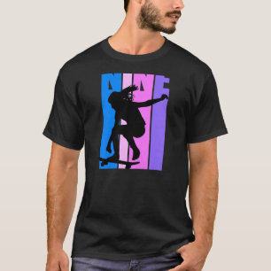 Camiseta Meninas Retro 9º Amo De Skateboard