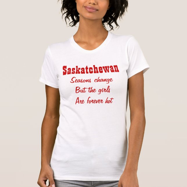 Camiseta Meninas Saskatchewan (Frente)