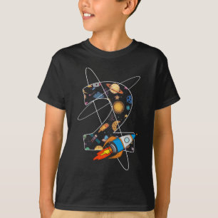 Camiseta Meninas segundos aniversários Astronauta de 2 ano