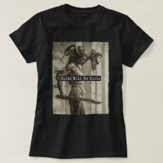 Camiseta Meninas Serão Raparigas Medusa Feministas