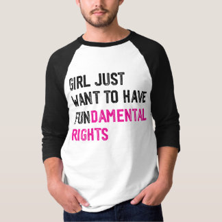 CAMISETA MENINAS SÓ QUEREM TER DIREITOS FUNDAMENTAIS