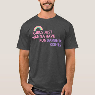 CAMISETA MENINAS SÓ QUEREM TER DIREITOS FUNDAMENTAIS