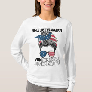 Camiseta Meninas Só Querem Ter Direitos Humanos Fundamentai