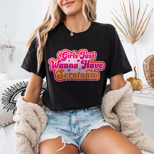 Camiseta Meninas Só Querem Ter Humor Feminista Serotonino (Criador carregado)