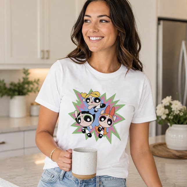 Camiseta Meninas Superpoderosas Fator de Poder (Simulated person wearing shirt)