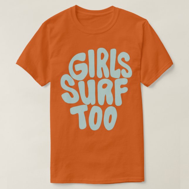 Camiseta Meninas Surf Também (Frente do Design)