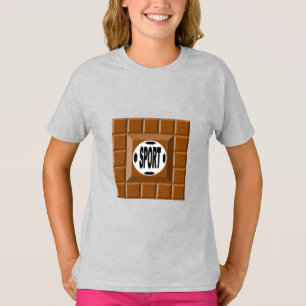Camiseta Meninas T-Shirt ash CHOCOLAT SPORT