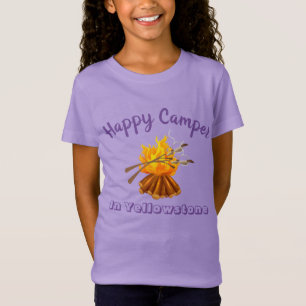 Camiseta Meninas T-Shirt Happy Camper