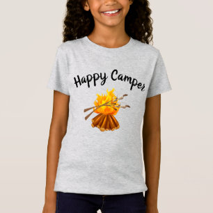 Camiseta Meninas T-Shirt Happy Camper