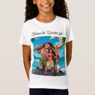 Camiseta Meninas T-Shirt moana a garota maravilhosa
