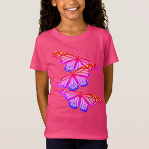 Camiseta Meninas Tee Neon Monarchs