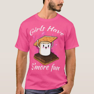 Camiseta Meninas Têm Um Camp De Campanha Engraçado Mais Div