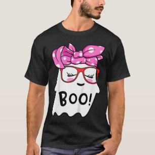 Camiseta Meninas Toddler Feliz Fantasma De Halloween Com Ba