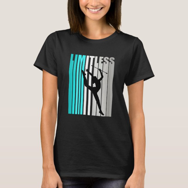 Camiseta Meninas Turquesa Ginástica Rítmica Ilimitada Palav (Frente)
