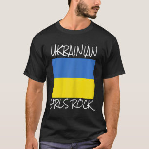 Camiseta Meninas Ucranianas Namorada Inabalável do Rock