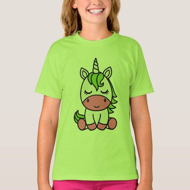 Camiseta Meninas Unicórnio Pônei (Frente)
