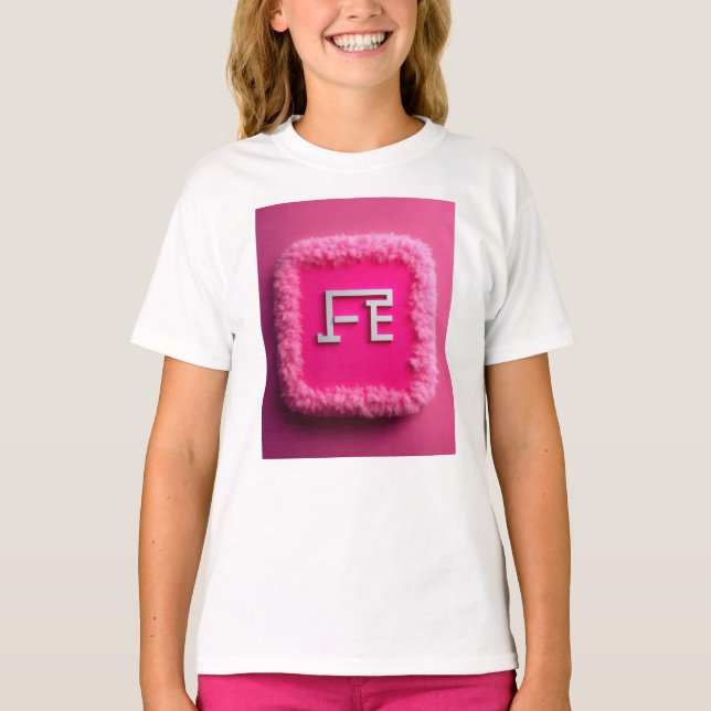 Camiseta Meninas Vestir Modelo 3D Meninas Crianças T-Shirt (Frente)