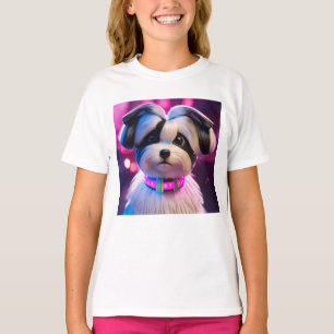 Camiseta Meninas Vestir Modelo Pappy Girls Crianças T-Shirt