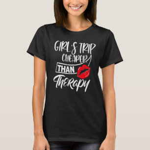 Camiseta Meninas Viajam Mais Baratas Do Que Um Viagem De Te