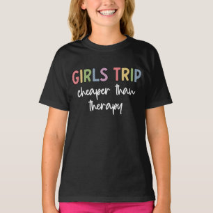 Camiseta Meninas Viajam Mais Baratas Que A Terapia   Fim de
