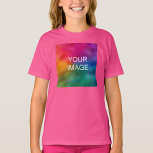 Camiseta Meninas Vínculos Adicionar Imagem Uau Modelo
