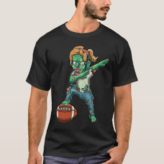 Camiseta Meninas Zumbis Futebol Feminino Futebol de Hallowe