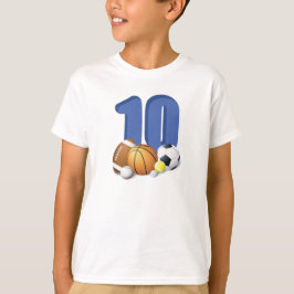 Camiseta Menino 10º Aniversário do Esporte Balls