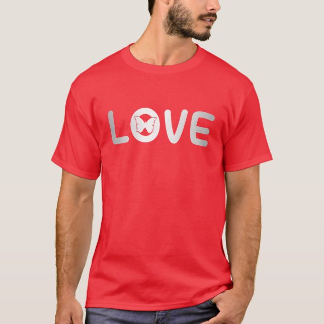 Camiseta menino amor de borboleta (Frente)