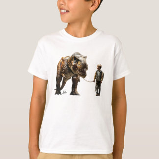 Camiseta Menino andando T-Rex T-Shirt