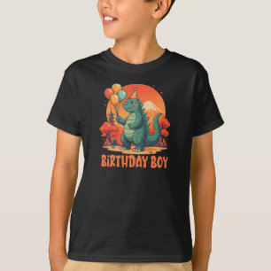 Camiseta Menino Aniversariante Dinossauro