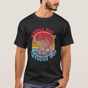 Camiseta Menino Aniversário I Pai Bonus I Stegosaurus I Fam