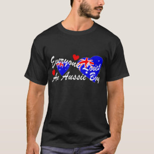 Camiseta Menino australiano dos amores (escuro)