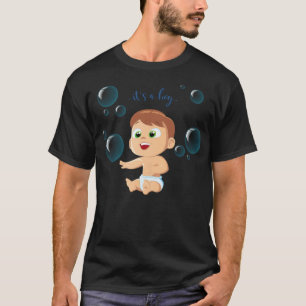 Camiseta menino bebê sorrindo bolhas pônei falkenstein