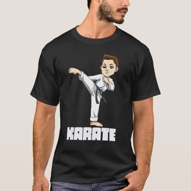 Camiseta Menino Bonito de Karatê 1 (Frente)