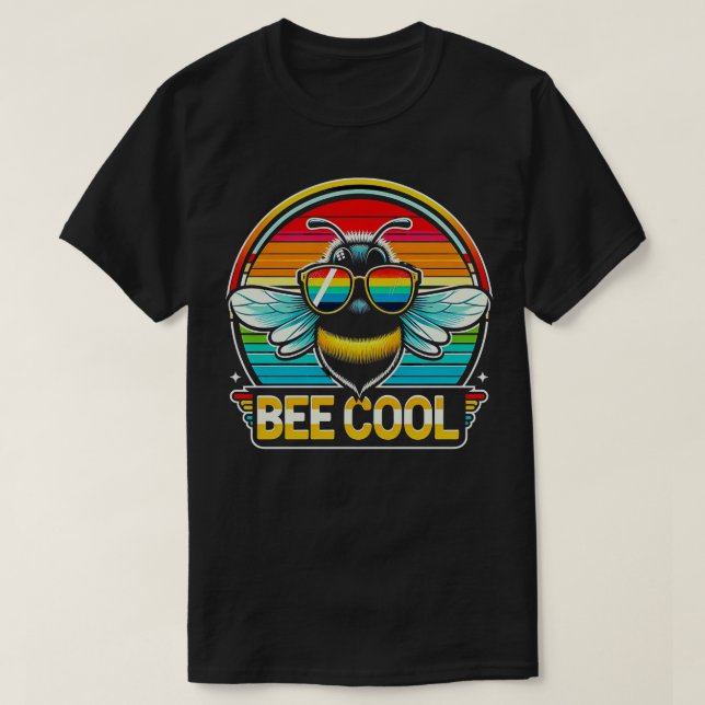 Camiseta Menino Bumble Bee Legal Engraçado Crianças Bebidas (Frente do Design)