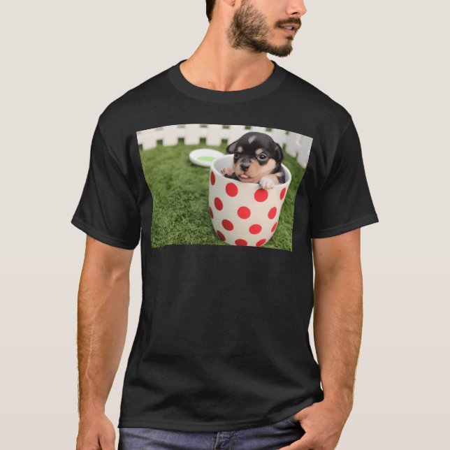 Camiseta Menino cão rapaz (Frente)