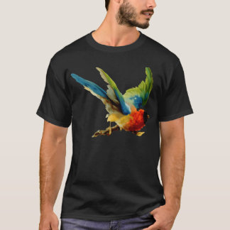 Camiseta menino colorido de pássaro