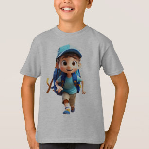 Camiseta Menino criatura feliz, fofo e engraçado