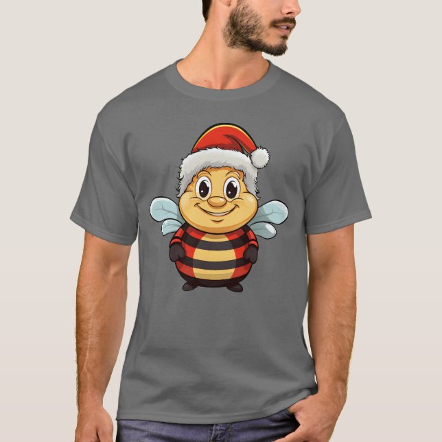 Camiseta Menino da abelha de Natal (Frente)
