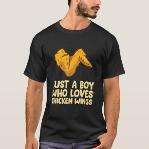 Camiseta Menino da Asa de Frango Apenas um Menino que Ama A
