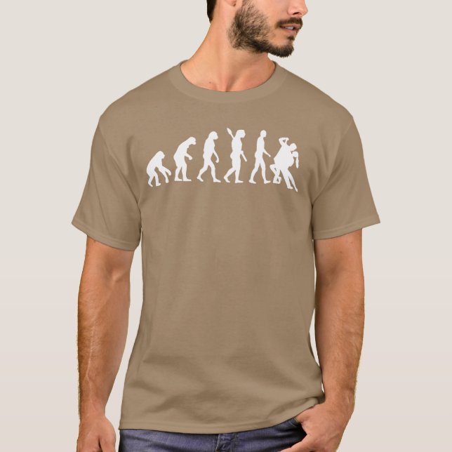 Camiseta Menino da família dançante Evolutionango (Frente)
