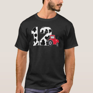 Camiseta Menino de 12 anos de idade Caminhão Trator Fazenda