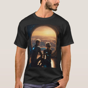 Camiseta Menino de 18 anos e menina loira de 18 anos