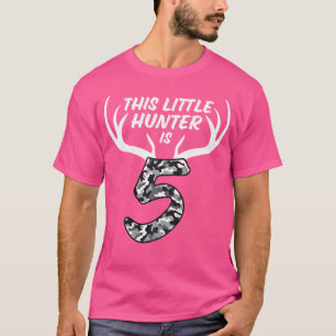 Camiseta Menino de 5 Anos de Idade Tema Caça ao Veado Camuf