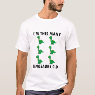 Camiseta Menino de 6 Anos Amante de Dinossauros Aniversário
