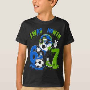 Camiseta Menino de 7 anos fazendo aniversário de futebol so