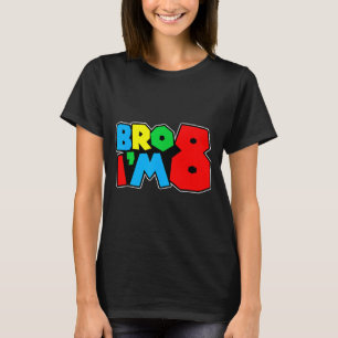 Camiseta Menino de 8 anos fazendo aniversário Irmão Gamer d