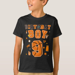 Camiseta Menino de 9 anos de idade Festa de Aniversário de